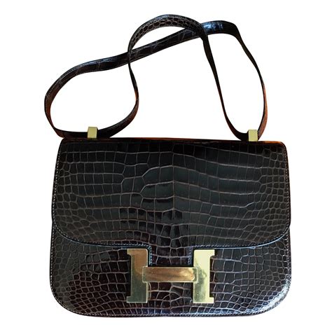 hermes crocodile constance shoulder bag|hermes crocodile bags for sale.